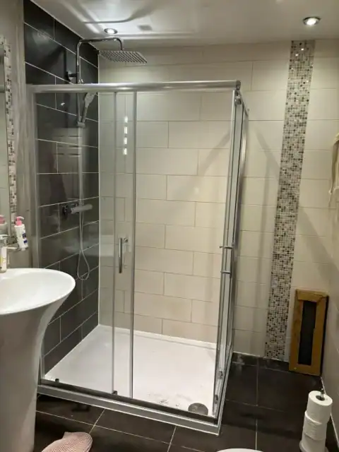 New Rain Shower Enclosure Installation 06